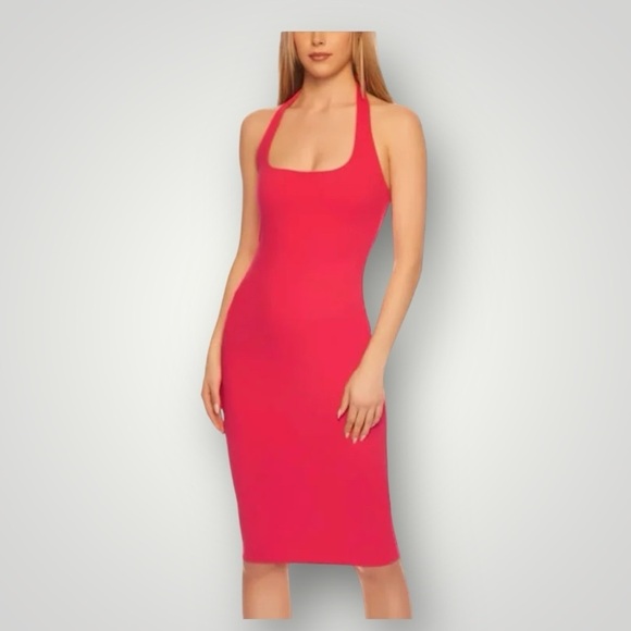 Susana Monaco Tie Halter Dress in Bubble color - Picture 4 of 7